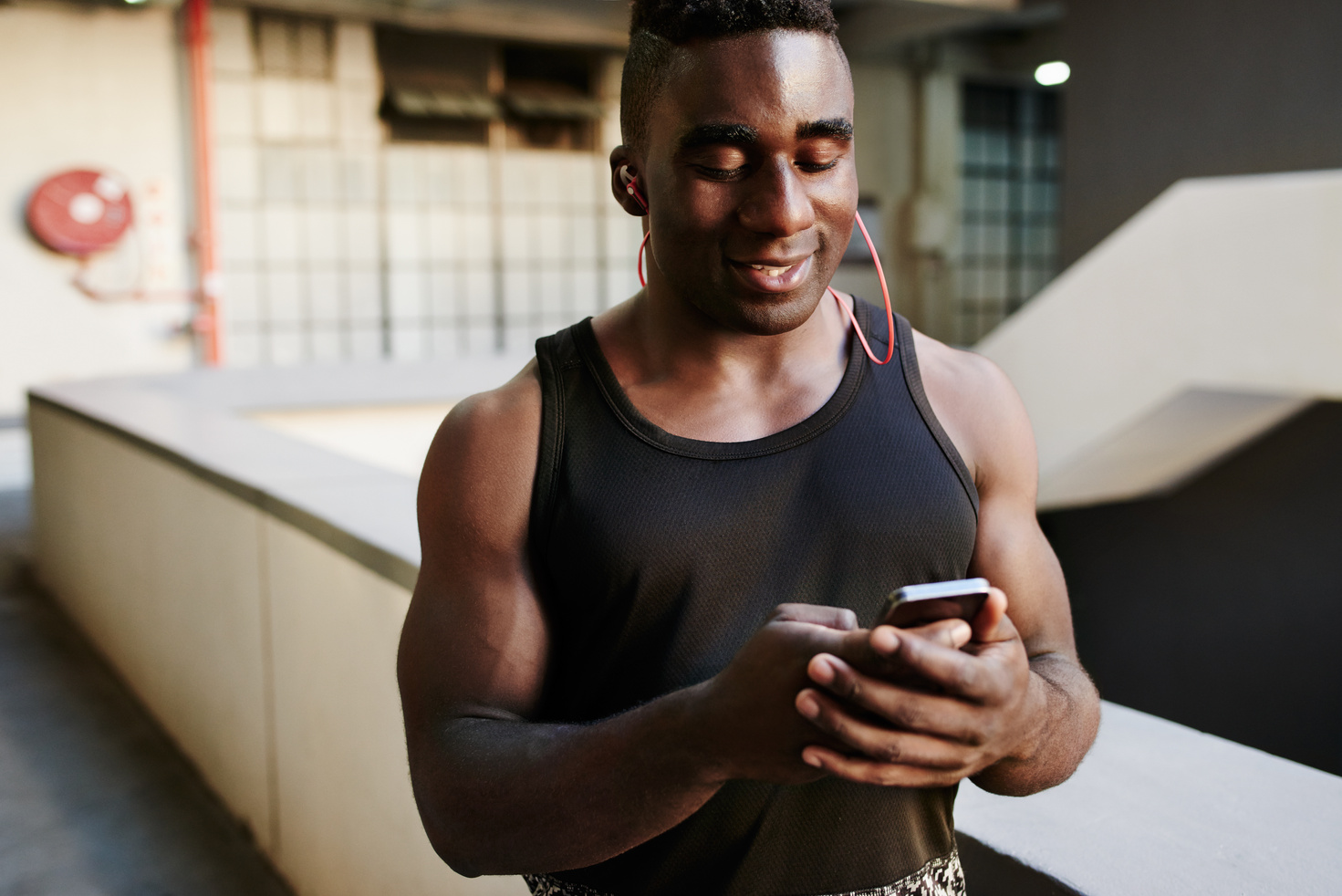 Taking his workouts up a notch with mobile apps